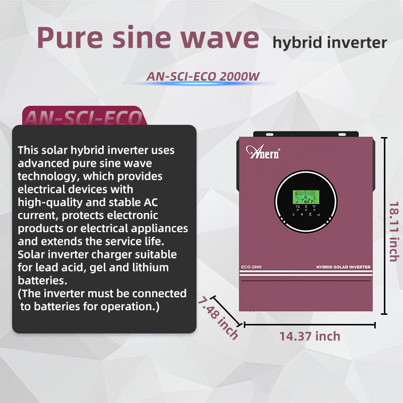 Anern 3200W 2000W Off Grid Гиб – обзор и цена Grid Tie Inverter Limiter 2000W
